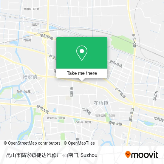 昆山市陆家镇捷达汽修厂-西南门 map