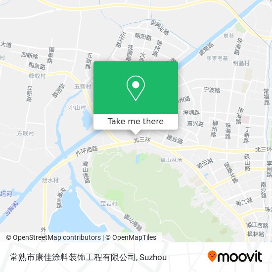 常熟市康佳涂料装饰工程有限公司 map