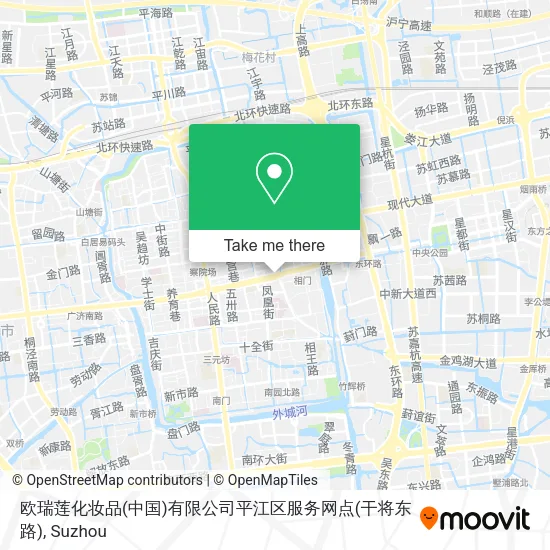 欧瑞莲化妆品(中国)有限公司平江区服务网点(干将东路) map
