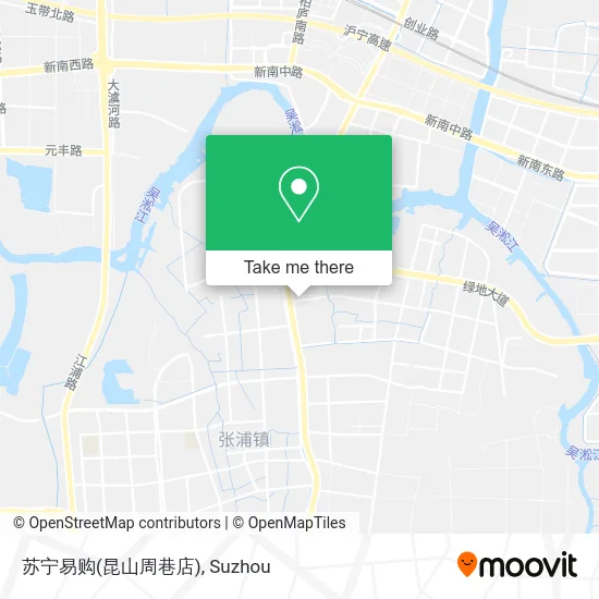 苏宁易购(昆山周巷店) map