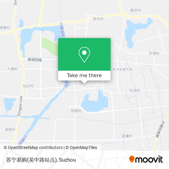 苏宁易购(吴中路站点) map