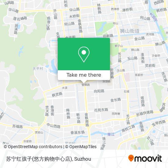 苏宁红孩子(悠方购物中心店) map