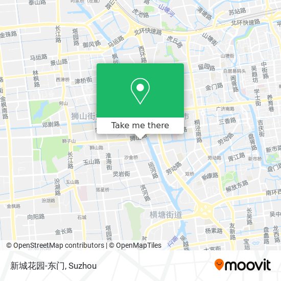 新城花园-东门 map