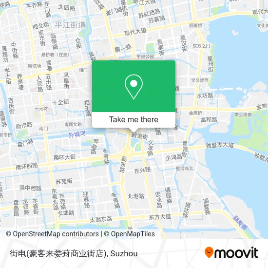 街电(豪客来娄葑商业街店) map