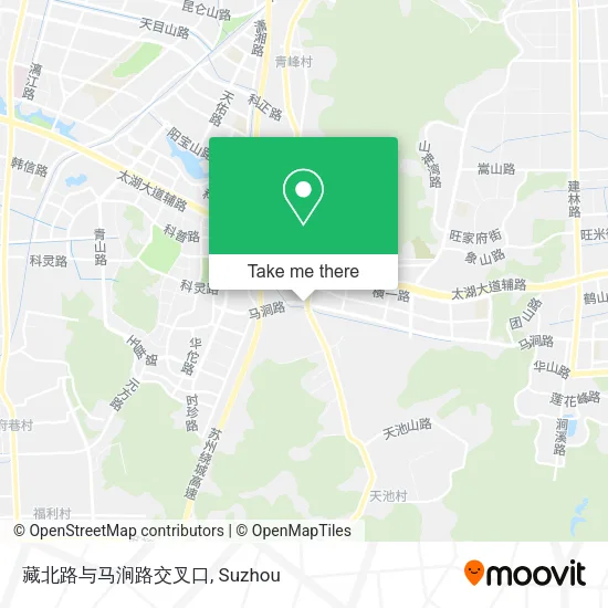 藏北路与马涧路交叉口 map