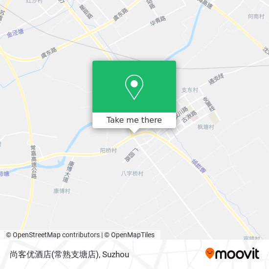 尚客优酒店(常熟支塘店) map
