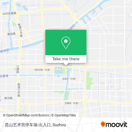 昆山艺术宫停车场-出入口 map