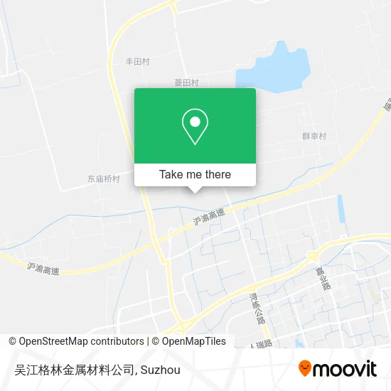 吴江格林金属材料公司 map