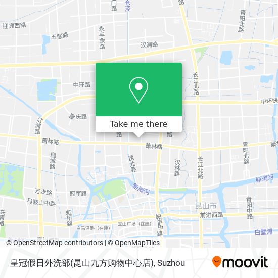 皇冠假日外洗部(昆山九方购物中心店) map