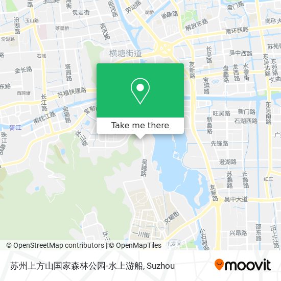 苏州上方山国家森林公园-水上游船 map