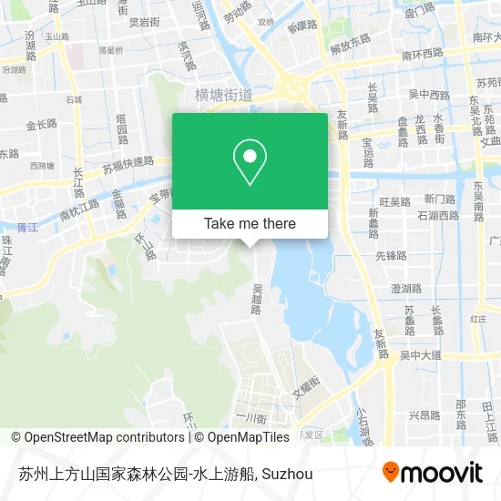 苏州上方山国家森林公园-水上游船 map