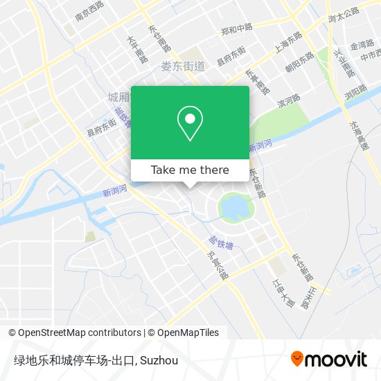 绿地乐和城停车场-出口 map