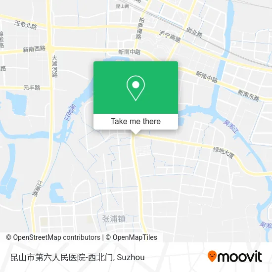 昆山市第六人民医院-西北门 map