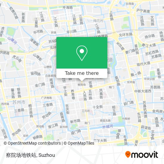 察院场地铁站 map