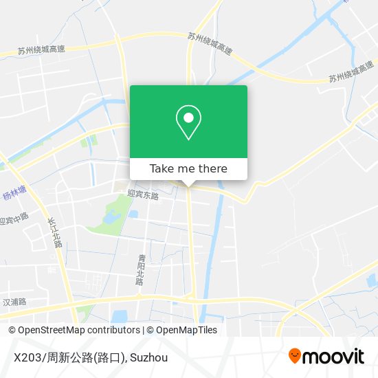 X203/周新公路(路口) map