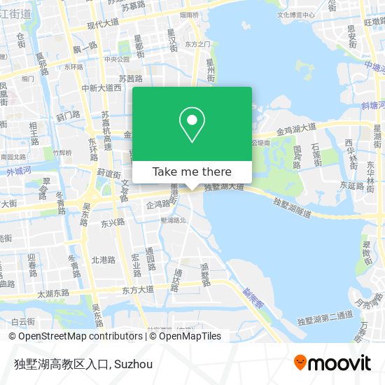 独墅湖高教区入口 map