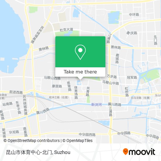 昆山市体育中心-北门 map