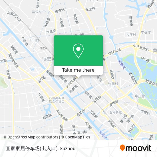 宜家家居停车场(出入口) map