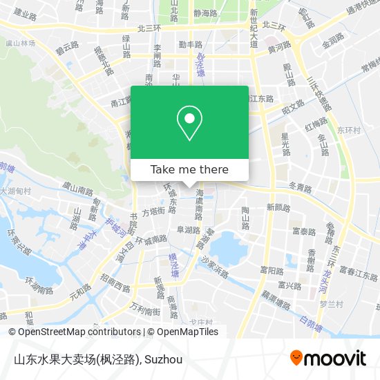 山东水果大卖场(枫泾路) map