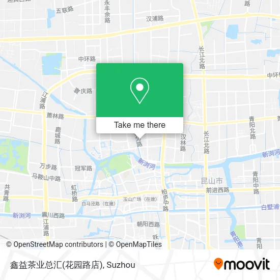 鑫益茶业总汇(花园路店) map
