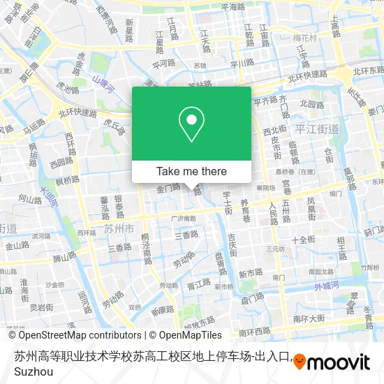 苏州高等职业技术学校苏高工校区地上停车场-出入口 map