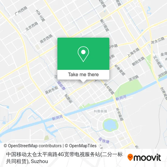 中国移动太仓太平南路4G宽带电视服务站(二分一标共同租赁) map