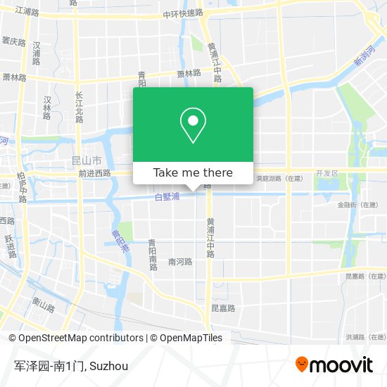军泽园-南1门 map