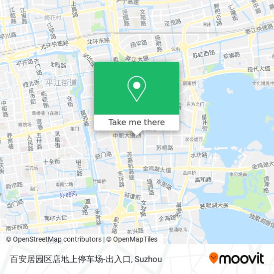 百安居园区店地上停车场-出入口 map