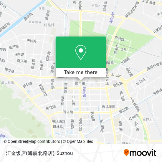 汇金饭店(海虞北路店) map