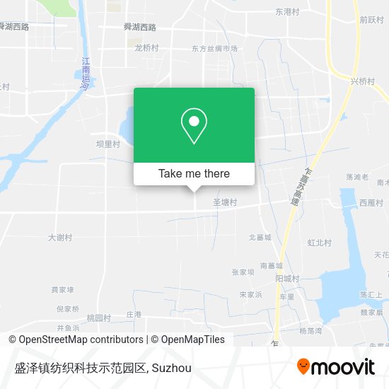 盛泽镇纺织科技示范园区 map