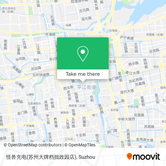 怪兽充电(苏州大牌档拙政园店) map