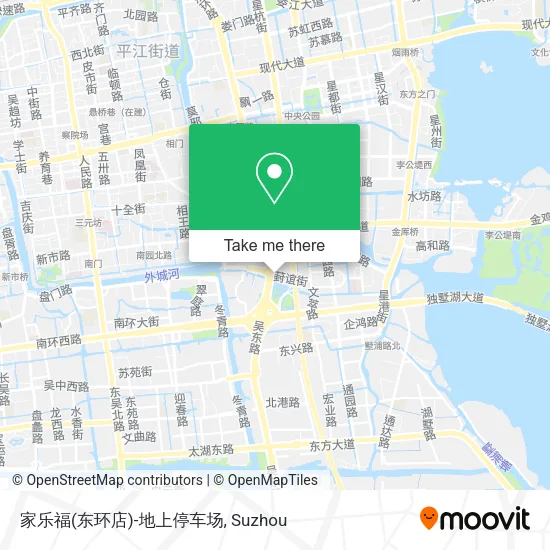 家乐福(东环店)-地上停车场 map