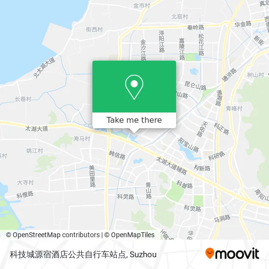 科技城源宿酒店公共自行车站点 map
