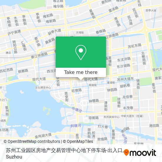 苏州工业园区房地产交易管理中心地下停车场-出入口 map