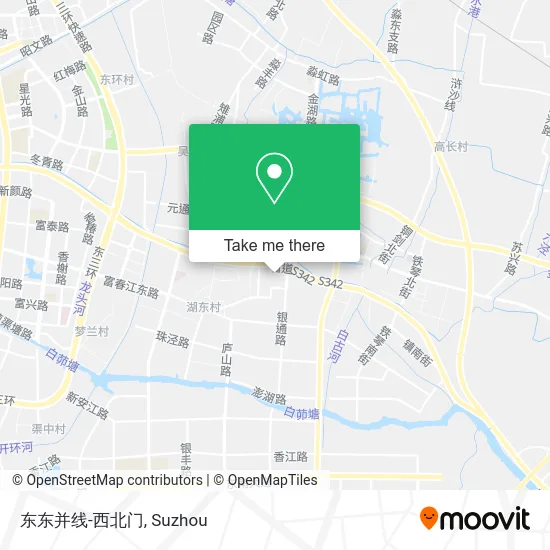 东东并线-西北门 map