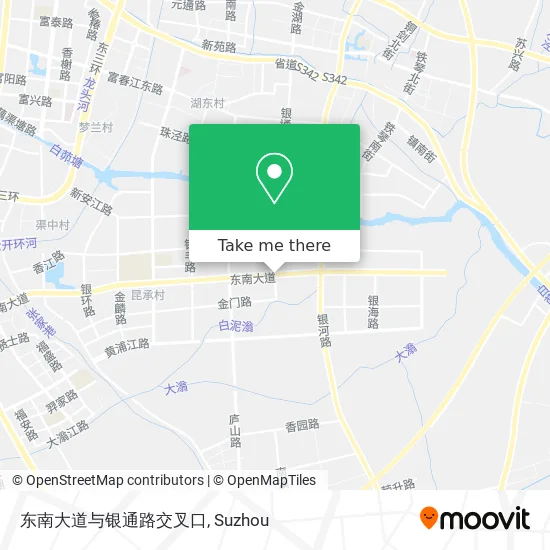 东南大道与银通路交叉口 map