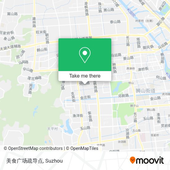 美食广场疏导点 map