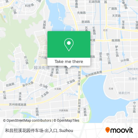 和昌熙溪花园停车场-出入口 map