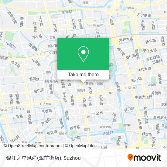 锦江之星风尚(观前街店) map