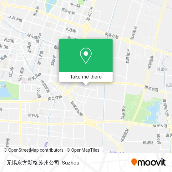 无锡东方新格苏州公司 map