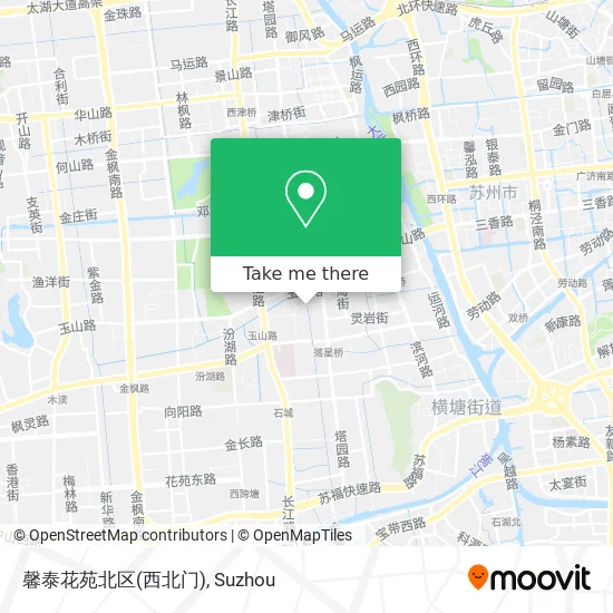 馨泰花苑北区(西北门) map