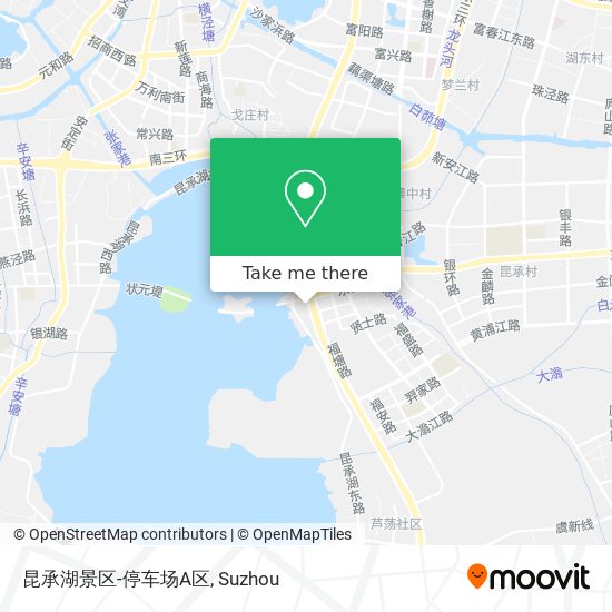 昆承湖景区-停车场A区 map