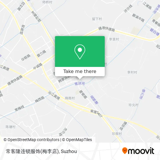 常客隆连锁服饰(梅李店) map