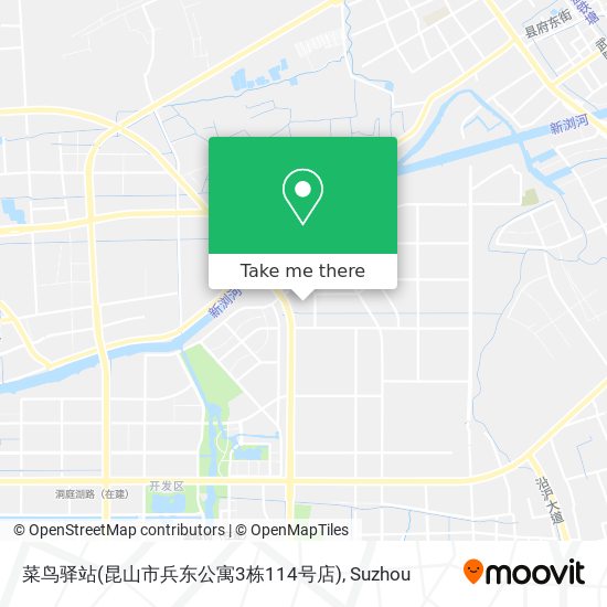 菜鸟驿站(昆山市兵东公寓3栋114号店) map
