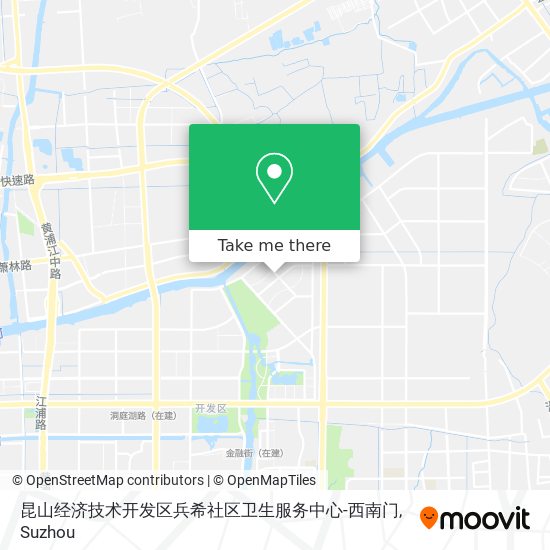 昆山经济技术开发区兵希社区卫生服务中心-西南门 map