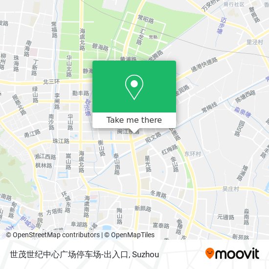 世茂世纪中心广场停车场-出入口 map