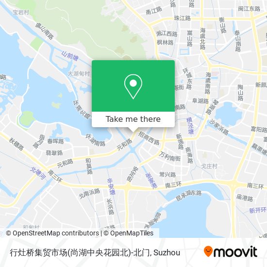 行灶桥集贸市场(尚湖中央花园北)-北门 map