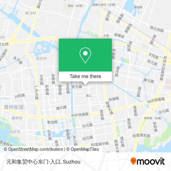 元和集贸中心东门-入口 map