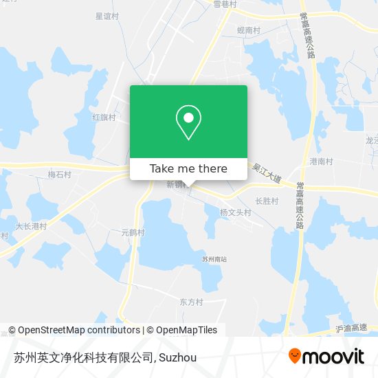 苏州英文净化科技有限公司 map