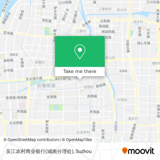 吴江农村商业银行(城南分理处) map